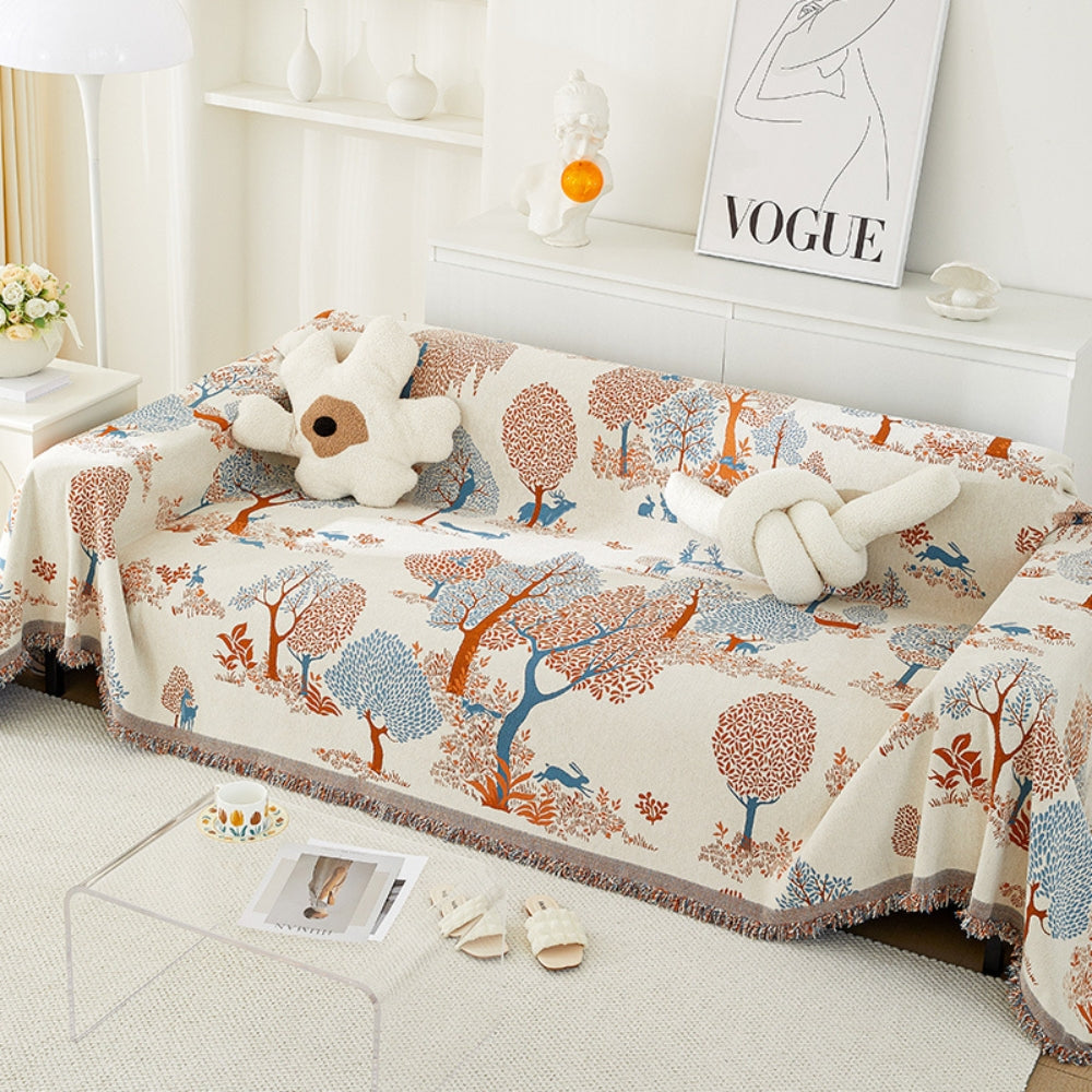 Plush Chenille Couch Slipcover - Luxicro