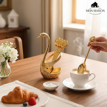 Delicate White Coffee Spoon