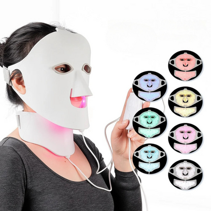 Advanced LED Facial Rejuvenation Mask with 7 Color Lights