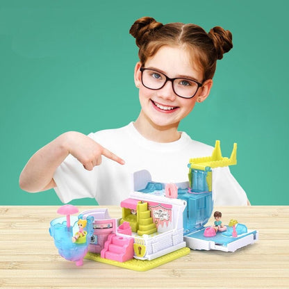 Small Adorable Doll House with Play Areas