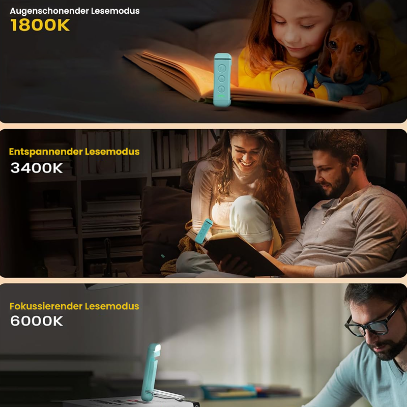 Portable Rechargeable Book Light Lamp