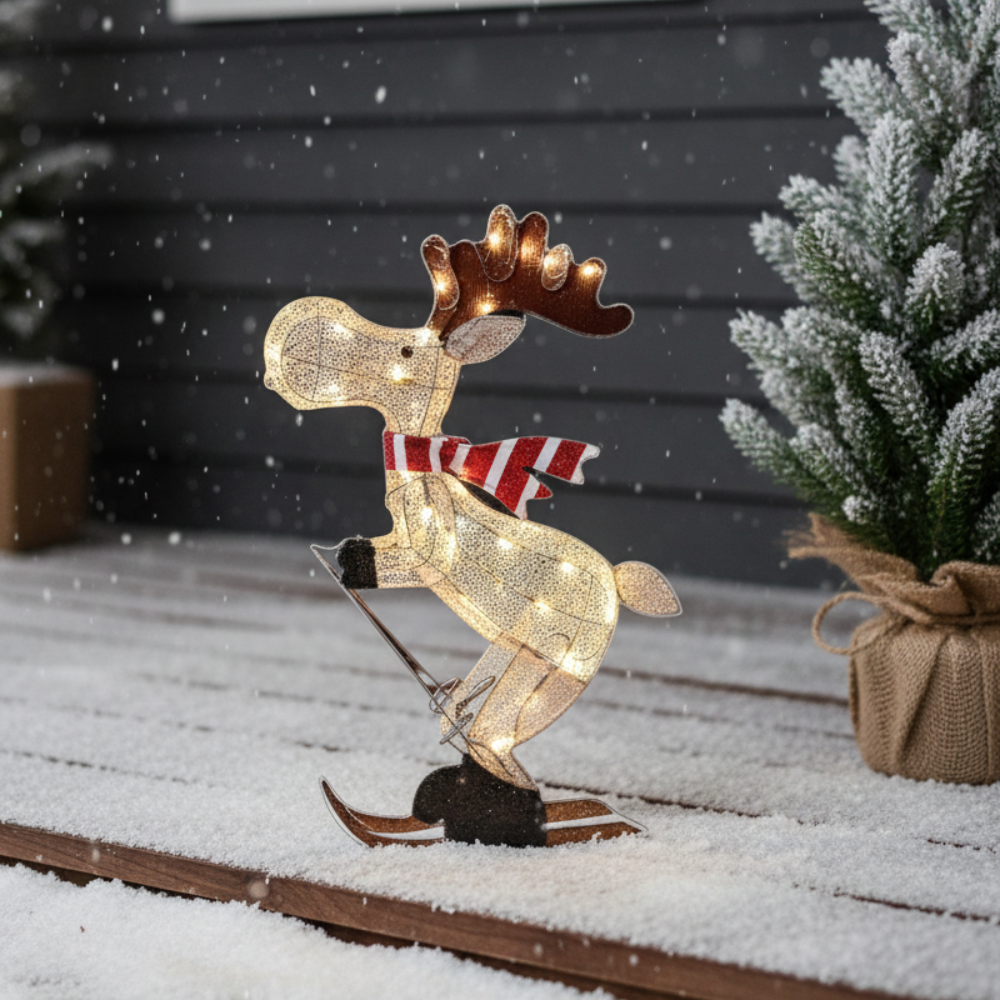 Bright LED Reindeer Outdoor Christmas Decor - Luxicro