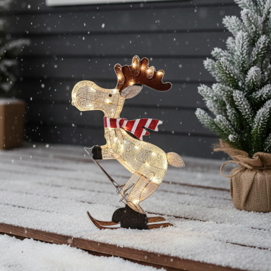 Bright LED Reindeer Outdoor Christmas Decor - Luxicro