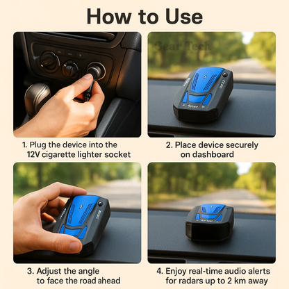 Advanced Radar Detector for Car with Long Range Alert