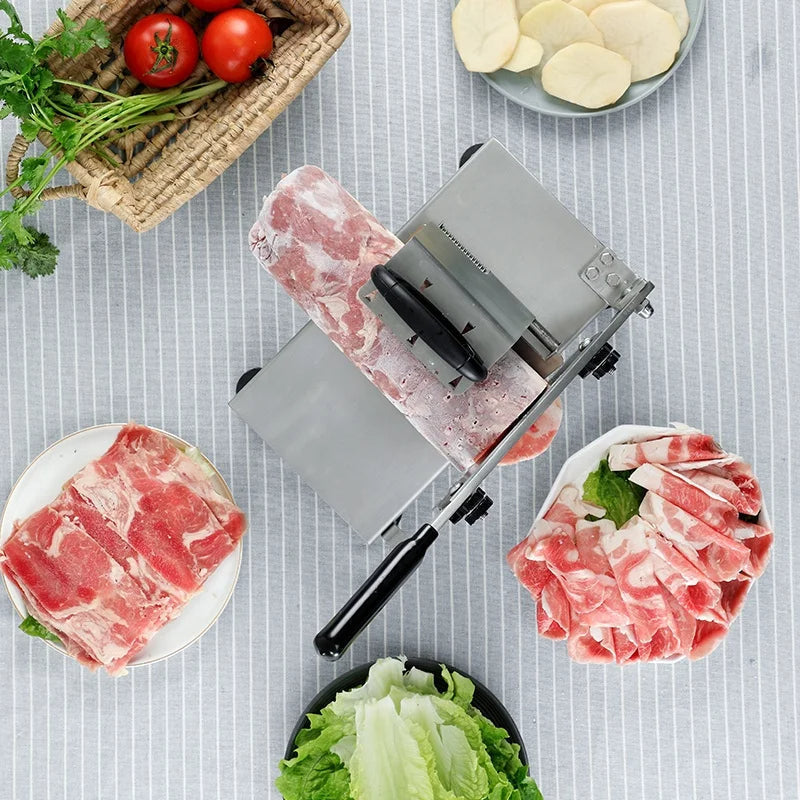 Premium Manual Meat Cutter Stainless Steel Slicer