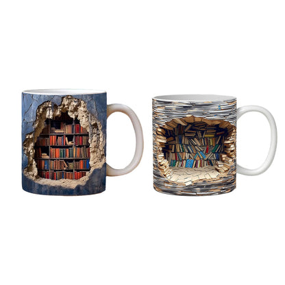 Vibrant Library Style Coffee Mug