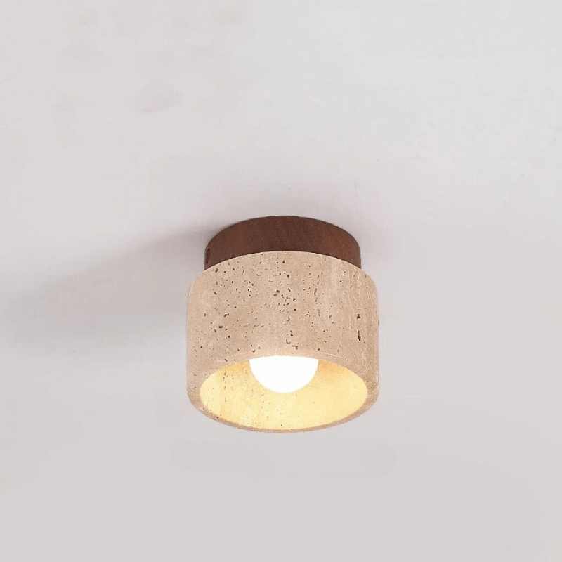 Beautiful Stone Pendant Light with Warm Glow