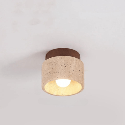 Beautiful Stone Pendant Light with Warm Glow