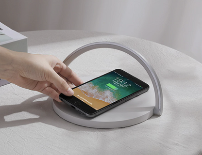 Modern 3-in-1 LED Night Lamp With Wireless Charger