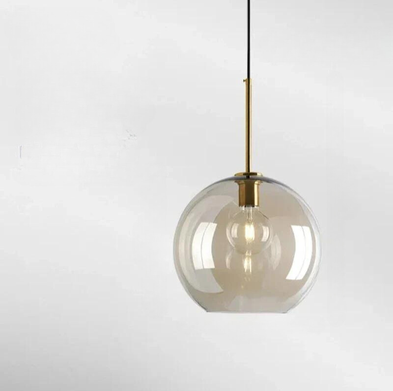Sleek Chrome Hanging Pendant Light