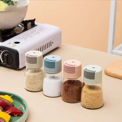 Modern Glass Kitchen Spice Container Jar - Luxicro