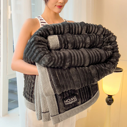 Plush Warm Blanket for Bed and Couch