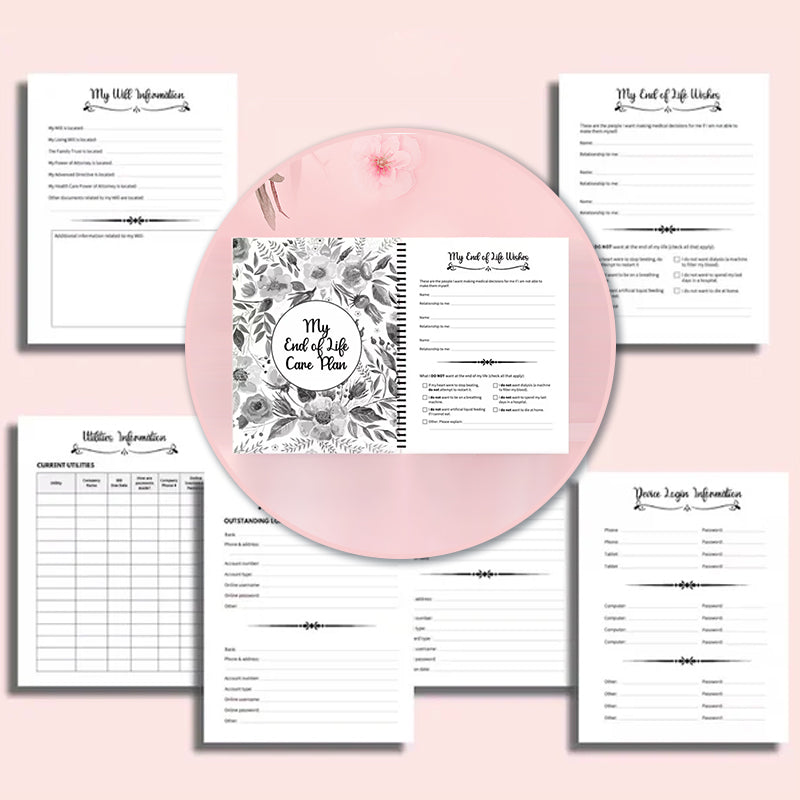 Funeral Life Planner Book