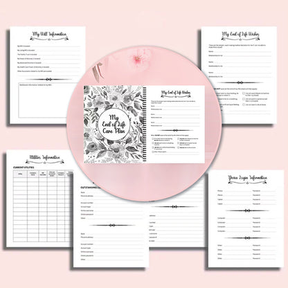 Funeral Life Planner Book