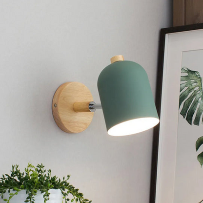 Rustic Wooden Wall Light Fixture