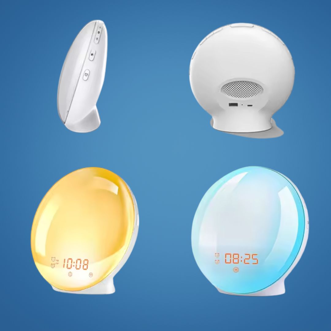 Wake-Up Light Alarm Clock for Heavy Sleepers with Simulated Sunrise