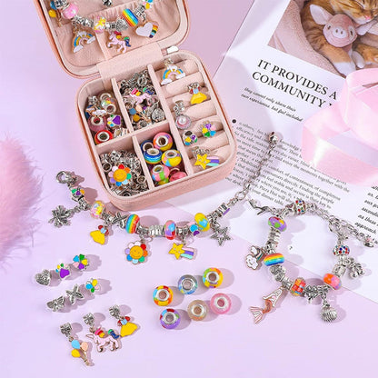 Colorful Kids Beaded Bracelet Set