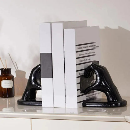 Romantic Heart Shaped Decor Bookends - Luxicro