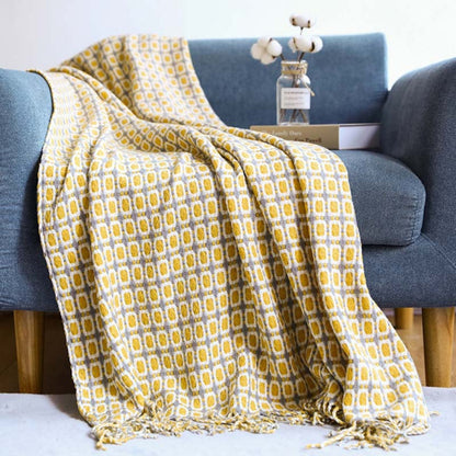 Cozy Throw Blanket with Fringe - Luxicro