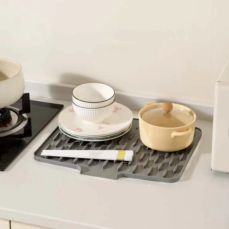 Easy Clean Kitchen Dish Dryer Mat - Luxicro