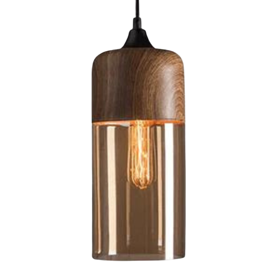 Rustic Wood Hanging Light NordLuna