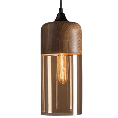 Rustic Wood Hanging Light NordLuna