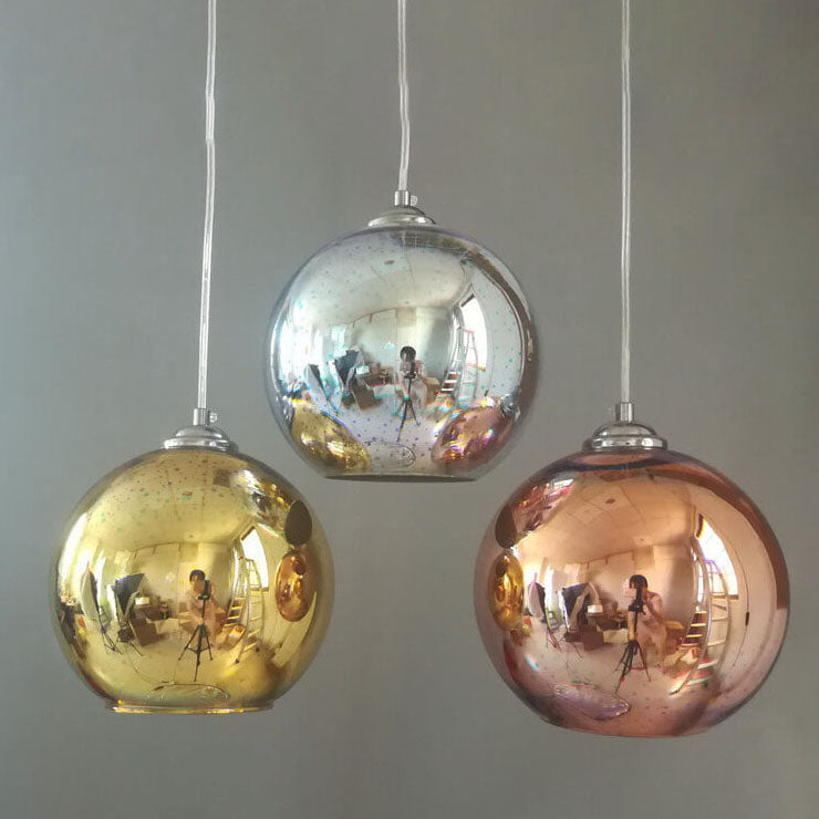 Beautiful Colored Glass Hanging Light Fixture