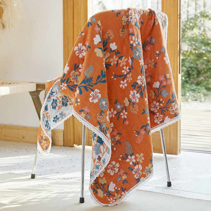 Floral Soft Absorbent Cotton Towel