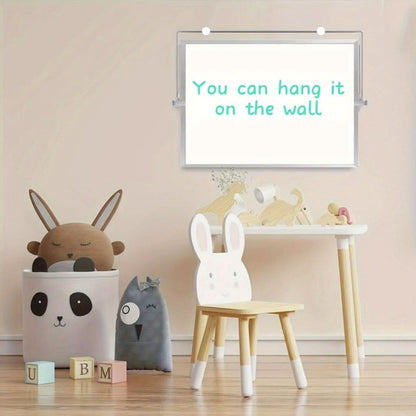 Compact Mobile Whiteboard with Easel and Tools