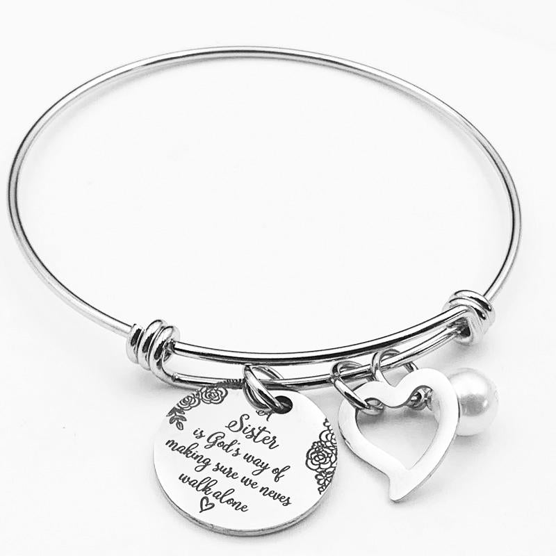 Best Friend Sister Heart Bracelet - Luxicro