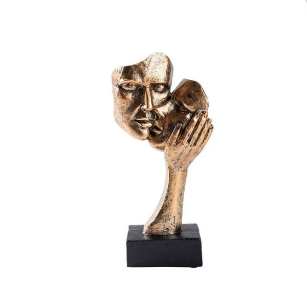 Romantic Lovers Figurine – Contemporary Art Statue for Home