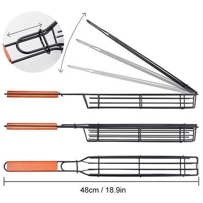 Stainless Steel Round BBQ Grill Basket