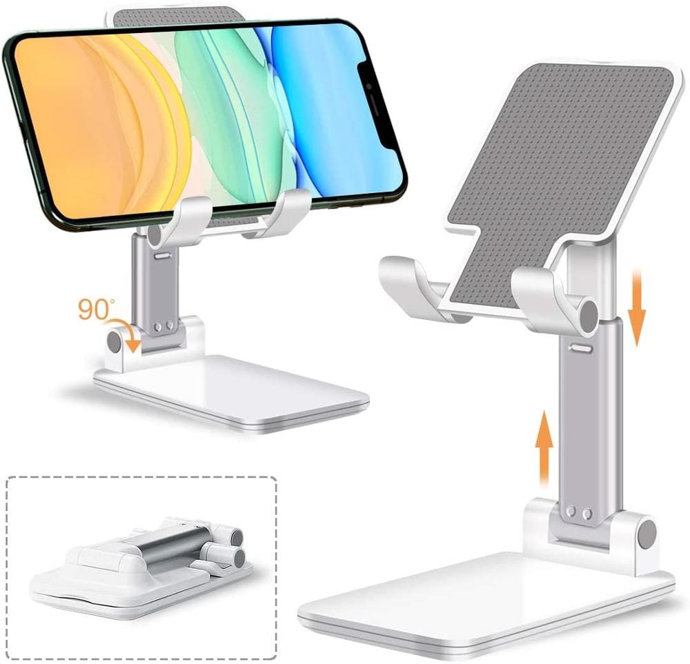 Portable White Phone Stand Holder