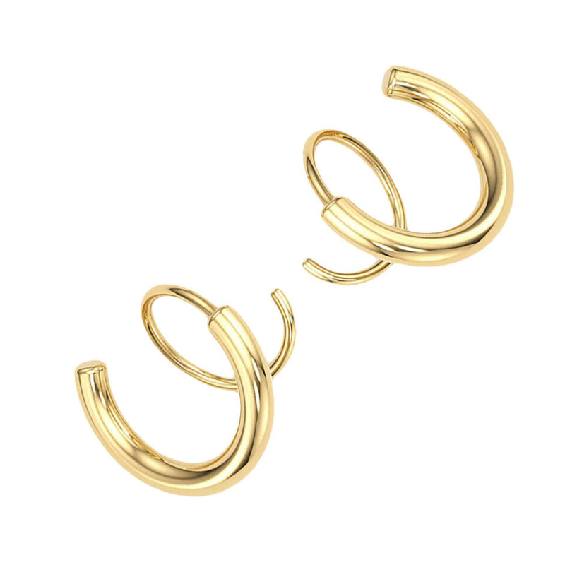 Unique Spiral Drop Earrings - Luxicro