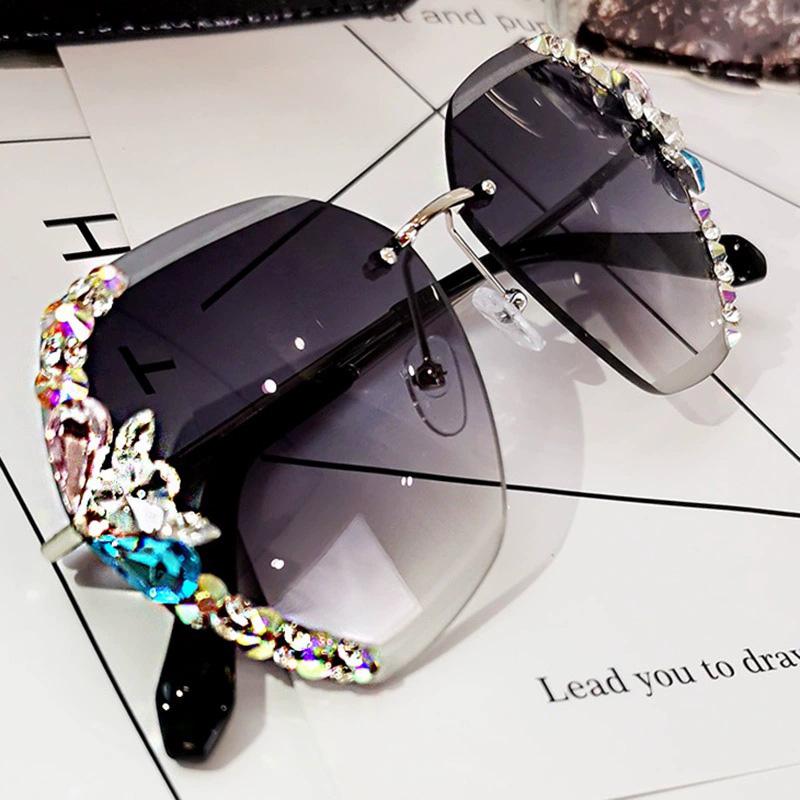Premium Rimless Crystal Pilot Shades