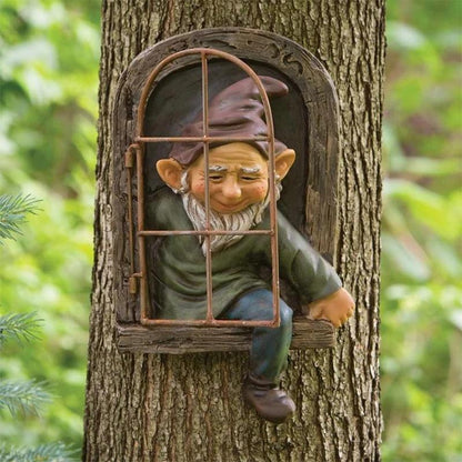 Vibrant Yard Gnome Statue Ornament - Luxicro