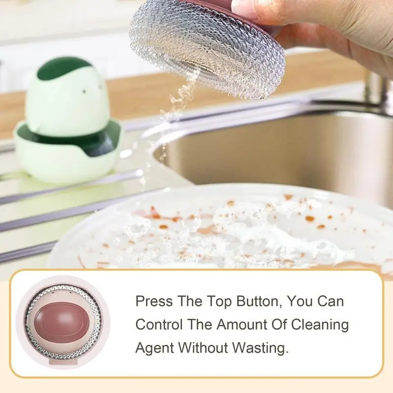 Easy Clean Auto Dish Soap Brush