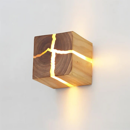 Contemporary Wood LED Sconce Light