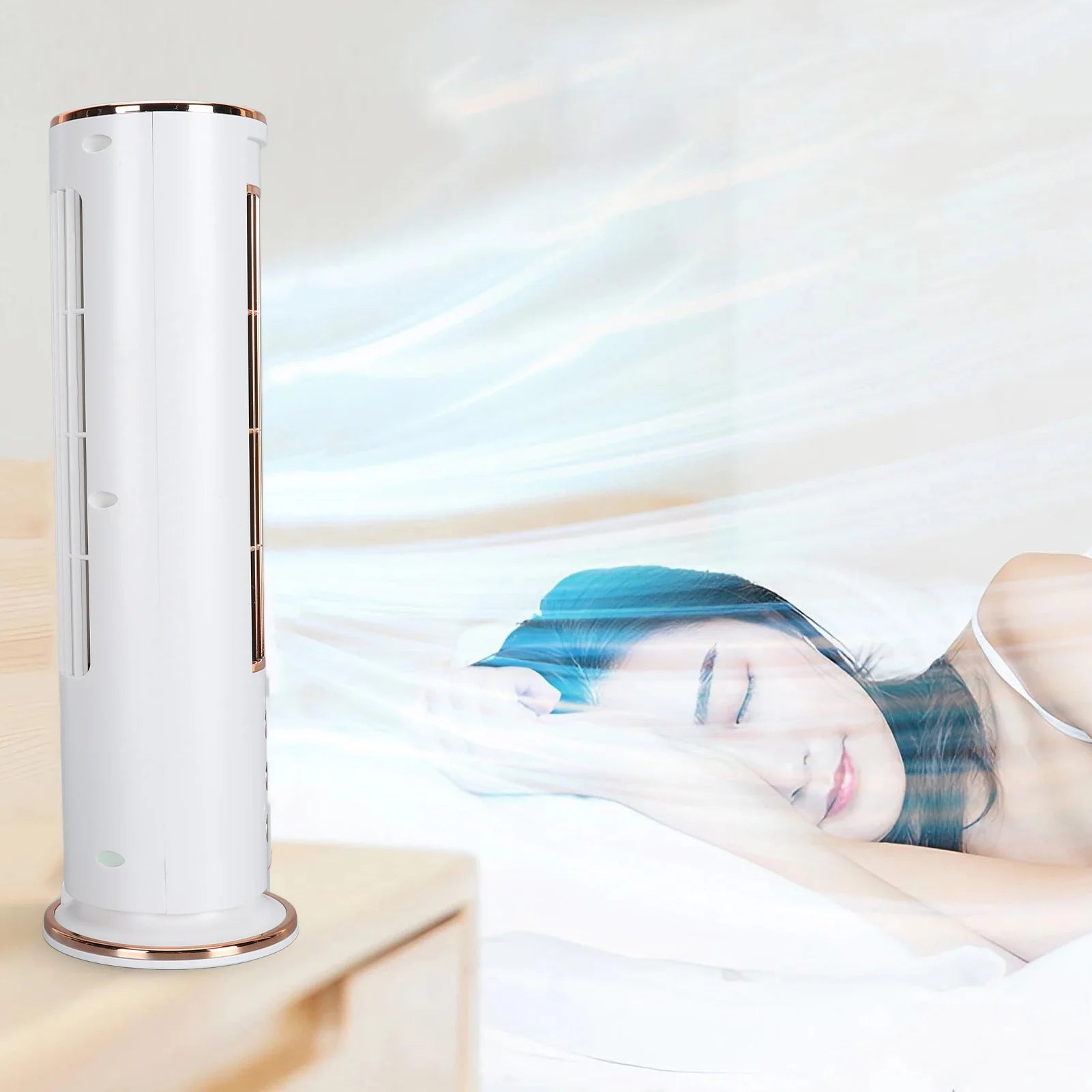 Compact Quiet Office Air Cooler Fan with Remote - Luxicro