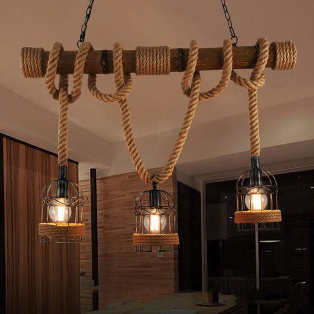 Rustic Metal Hanging Light Fixture
