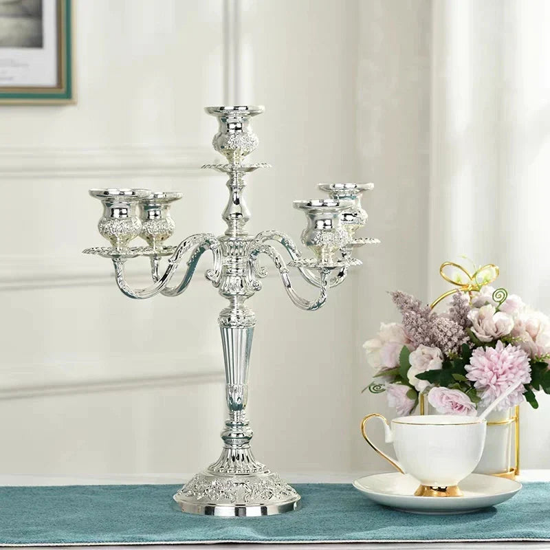 Elegant Gold Candle Holder