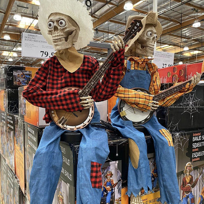 Fun Musical Skeleton Decor Statue