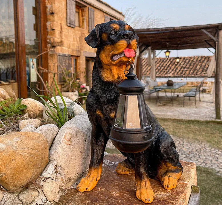 Outdoor Solar Powered Dog Garden Light