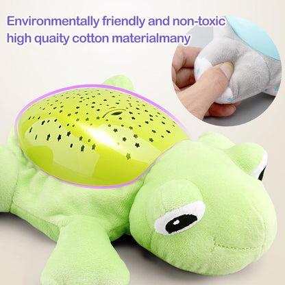Cuddly Night Light Plush Toy with Music and Star Projector