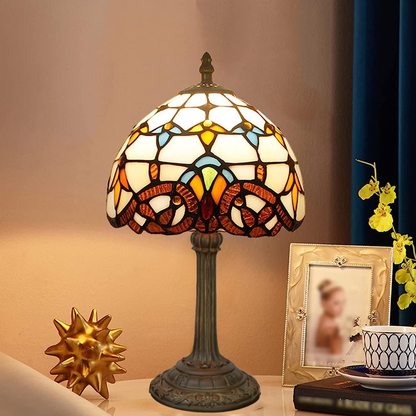 Beautiful Colorful Glass Desk Lamp for Warm Home Lighting - Luxicro
