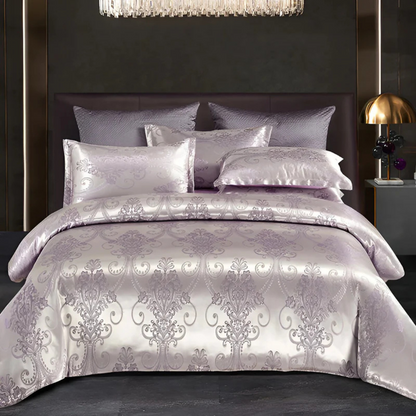 Delicate Rose Print Bedding Duvet Cover Set
