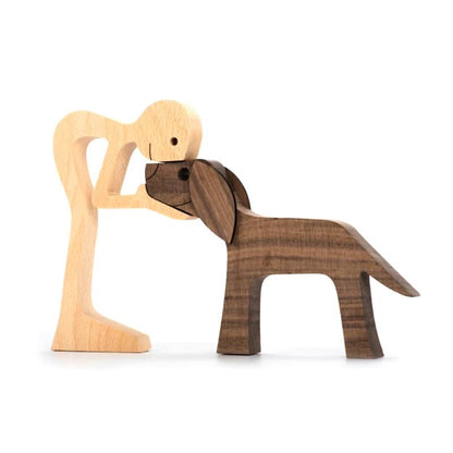 Handcrafted Wooden Animal Figurine Table Decor