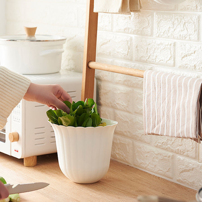 Compact Stainless Steel Wall Mounted Trash Bin