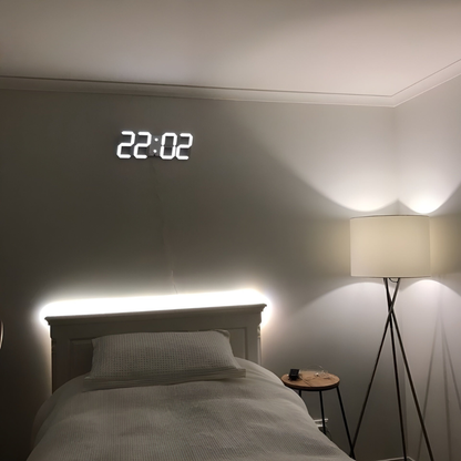 Stylish 3D LED Digital Wall Clock