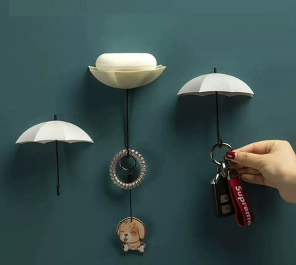Easy Install Umbrella Hook with Key Holder